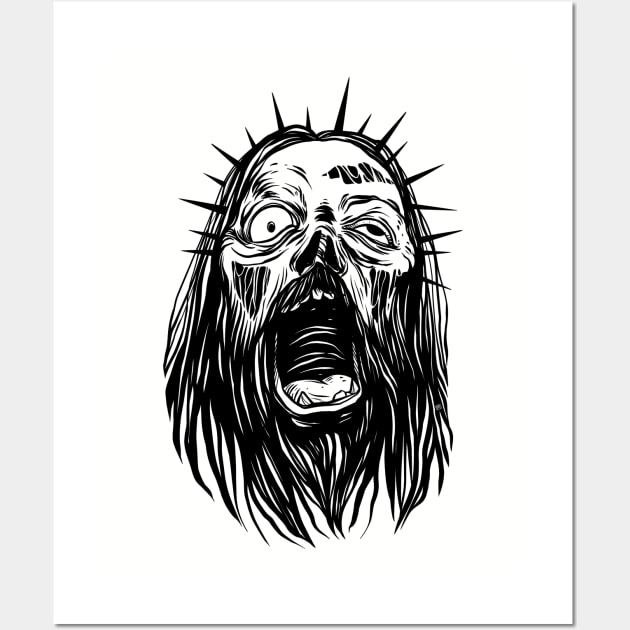 zombie jesus. Jesus Zombie. zombie christ day Wall Art by OccultOmaStore